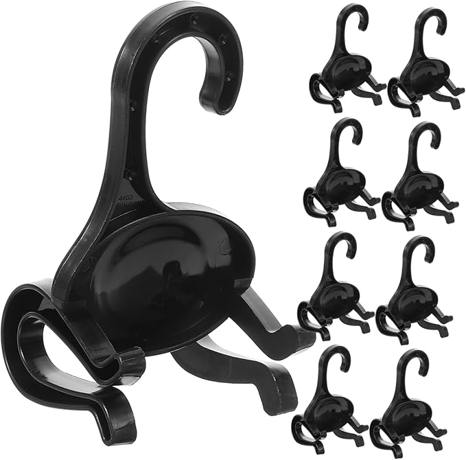 PRETYZOOM 30pcs Space-Saving Under Bed Shoe Organizer Plastic Double Slots Hanger Hooks Sports Shoe Rack