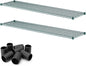 2 Pack Green Additional Wire Shelf for 18" x 72" Shelving Units, Replacement Shelves for Wire Rack