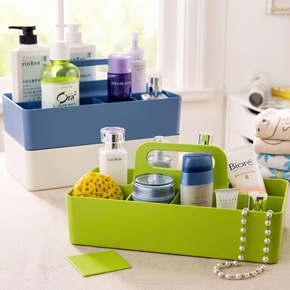 Bathroom Makeup organizer Countertop with Handle,Skincare Organizer Caddy for Vanity,Storage Box with Handle,Large Cosmetic Display case for Dresser,Large Size
