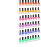 ROYALITA 6-Pack Acrylic Shelves - Nail Polish Organizer Wall Mounted Shelves, Nail Polish Rack with Removable Anti-Slip End Inserts, Nail Polish Holder for Bottles Nail Polish Display & Storage Shelf