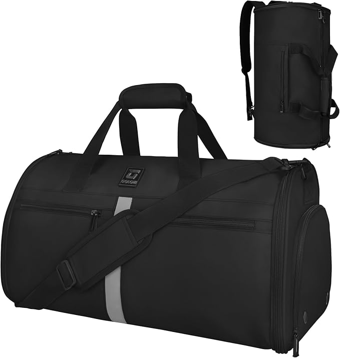 Garment Bags for Travel,50L Carry on Convertible Garment Duffle bag with Shoulder Strap,3 in 1 Hanging Suit Travel Bag with Shoulder Strap