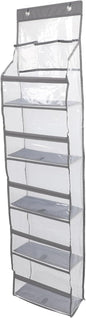 Multifuntional Over The Door Organizer 5 Layers 3 Large Capacity Pockets Anti Tilt Hanging Closet Door Organizer for Pantry Nursery Bathroom