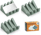 Self Draining Soap Dish Holder,Silicone Soap Dish,for Bathroom,Kitchen, Sponges，Can Extend Soap Life，Keep Soap Bars Dry and Easy Cleaning (N-Green,3-Pack)
