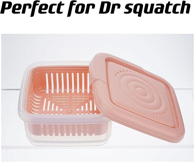3 Pcs Soap Dish, Square Soap Travel Case with Drainage Layer, for Gym, Bathroom, Traveling, Camping, Soap Bar Shampoo Holder for Shower, 3pcs(Blue+White+Pink)