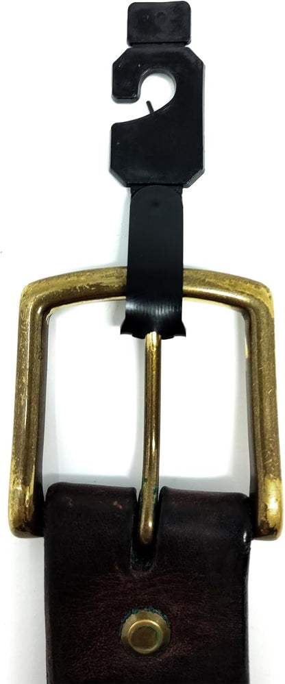 Black Belt Hangers for Retail - Economic Plastic Belt Hooks, 1000 Pack