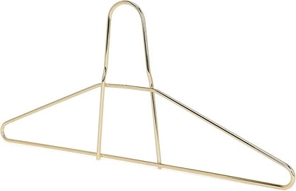Quality Hangers Metal Hangers – Heavy Duty Hangers – Anti Theft Wire Hangers Suitable for Suits Coat Jacket – Hangers for Shuls Gyms Retail Stores Hotels – Can Carry Up to 200LBs (Gold, 60 Pack)