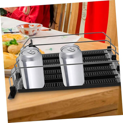 OUNONA 3pcs Beverage Propeller Self-Pushing Fridge Drink Organizer Soda Can Dispenser for Supermarket Fridge