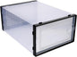 2pcs Stackable Shoe Box Storage Plastic Shoes Organizer Drawer-style Cases Style