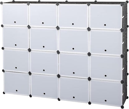 Karl home 12-Tier Portable Shoe Rack Organizer 64 Pair Tower Shelf Storage Cabinet Stand Expandable, 12 Storage Cabinet for Heels, Boots, Slippers, Black