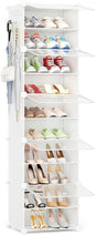 Shoe Storage,10 Tier Shoe Rack Organizer for Closet Shoe Cabinet with Door Shoe Shelves for Closet,Entryway,Hallway,Bedroom
