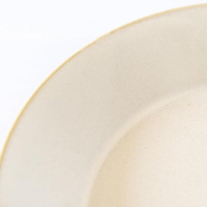 aito 517323 Natural Color Curry Plate, Pasta Plate, Approx. 8.3 inches (21 cm), Vanilla, White, Mino Ware, Dishwasher, Microwave Safe, Made in Japan