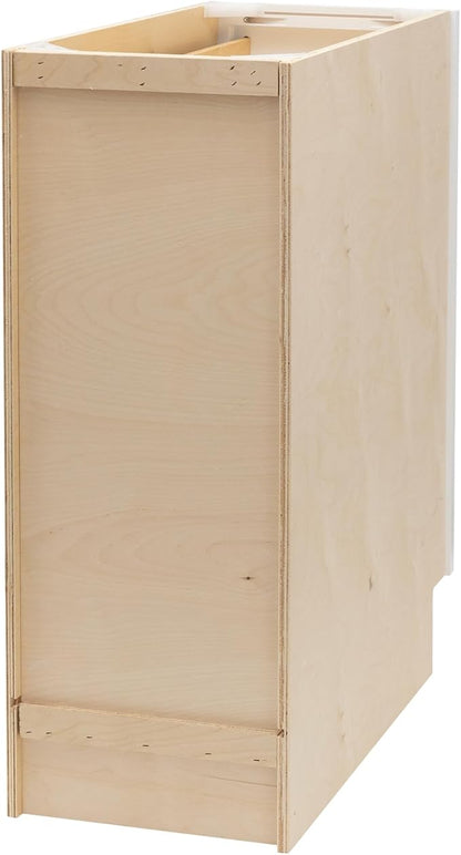 Quicklock RTA (Ready-to-Assemble) | Base Kitchen Cabinets - Shaker Style | Made in America (Pure White, 15" W x 34.5" H x 24" D 3 Drawer Pots and Pans)