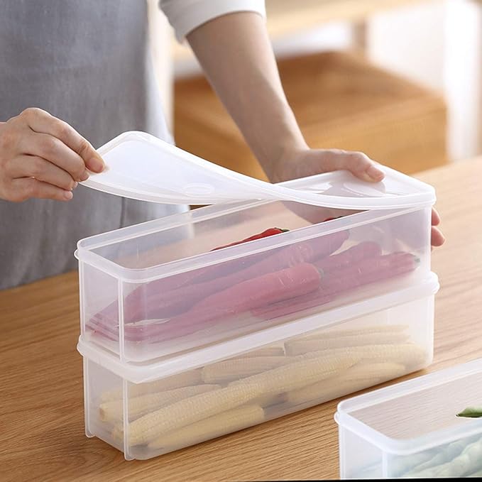 Guardians Pasta Container Noodle Food Storage Spaghetti Keeper Box with White Cover