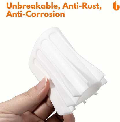 Urbanstrive Soap Dish Shower Waterfall Soap Tray Holder for Bathroom, Kitchen, Counter Top, Flexible Silicone, Keep Soap Bars Dry, Easy Cleaning - White