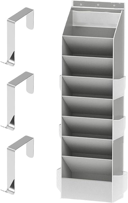 Door Shoe Organizer - 8 Layer Rack Door Hanger For 16-24 Shoes,Closet Storage Portable For Home Bathroom Bedroom Utility Room Classroom RV Entryway