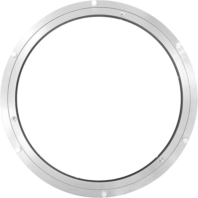 Aluminium Alloy Turntable Bearing Heavy Duty Lazy Susan Metal Rotating Hardware Turntable Bearing Ring Base Only (14 inch)