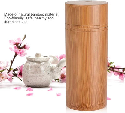 Mumusuki Tea Jar, Portable Sealed Tube Tea Storage Box Canisters Box Wake Tea Bucket for Farmhouse Kitchen Counter(M)