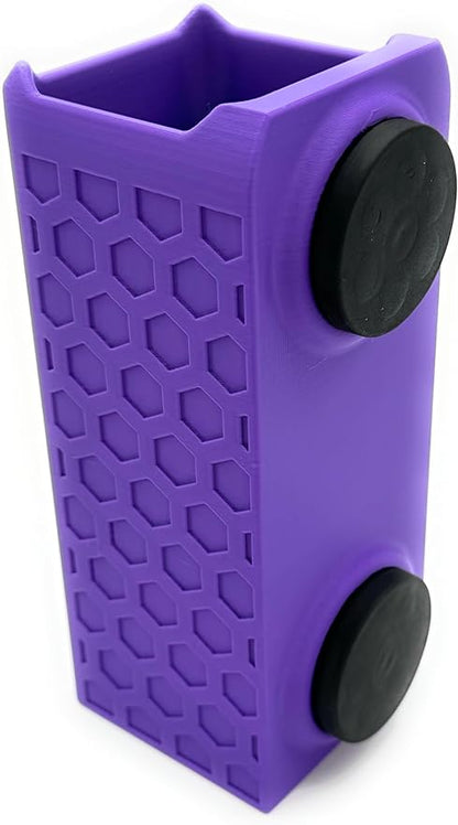 Magnetic Zip Tie Holder – Tool Organizer with Rubberized Magnets | Multiple Sizes & Colors for Garage, Shop, or Toolbox Storage (Purple, Tall)