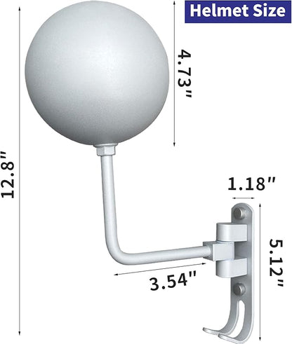 Motorcycle Helmet Rack, Helmet Holder Wall Mount Helmet Stand with Hooks, Motorcycle Accessories Helmet Hanger Helmet Accessories