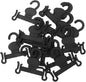 Alipis 30pcs Retractable Slipper Hooks Space-Saving Hanger Space Saver for Closet No Slip Hangers for Slippers Shoes Multi-Functional Hanging Organizer for Drying Rack