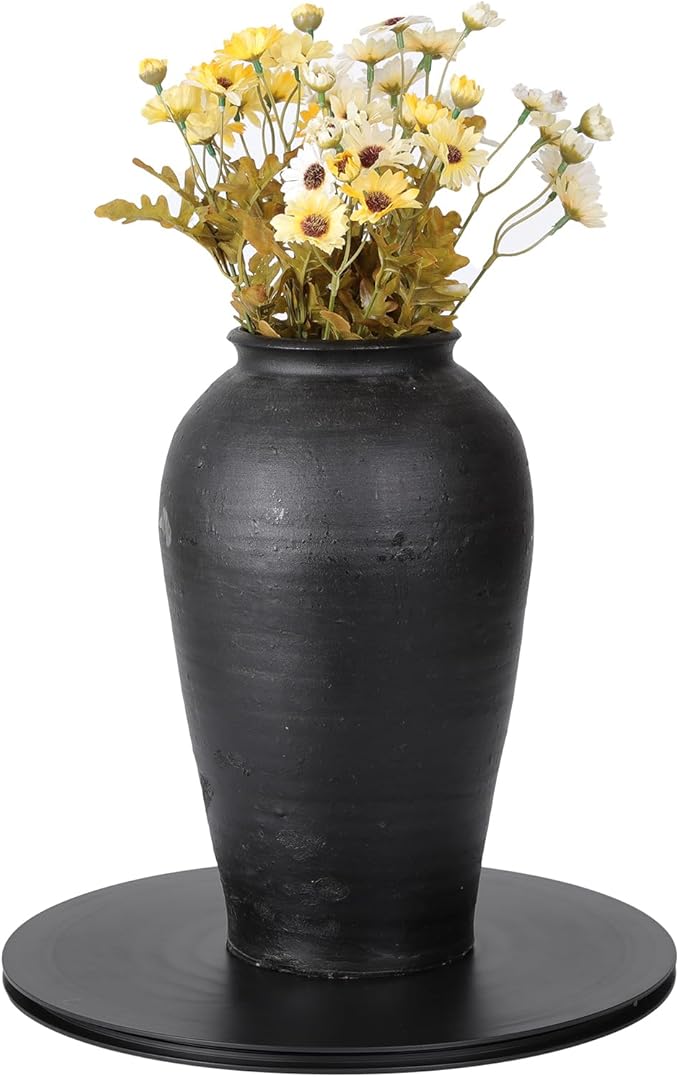 ZZRANYE 14 Inch Heavy Duty Rotating Swivel Stand - 360 Degree Rotating Lazy Susan Base with Steel Ball Bearings for Model Base/Rotating Plants/Crafts Stand Monitor/TV/Monitors/Potted Plants