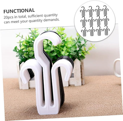 OUNONA 20pcs Multifunctional Cotton Slipper Drying Rack Space-Saving Hanger for Shoes Organizer Lightweight and Sturdy Easy to Install and Use for Home and Retail Display