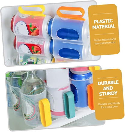 3pcs Food Containers Lids Airtight Can Dispenser Fridge Can Holder Soda Organizer