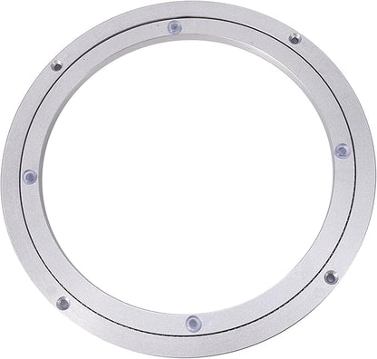 Lazy Susan Bearing, Lazy Susan Hardware Turntable Bearing Lazy Susan Parts Heavy Duty Aluminium Alloy Rotating Bearing Plate Turntable Round Dining Table (10 inches*H8.5MM)
