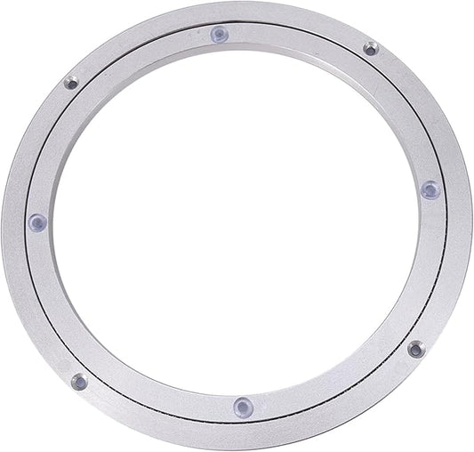 Lazy Susan Bearing, Lazy Susan Hardware Turntable Bearing Lazy Susan Parts Heavy Duty Aluminium Alloy Rotating Bearing Plate Turntable Round Dining Table (10 inches*H8.5MM)
