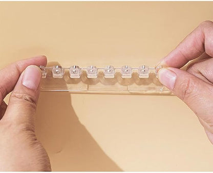 Wall Mounted Acrylic Necklace Organizers Wall Mounted Jewelry with Hooks for Necklaces Bracelets and Rings Bedroom Jewelry