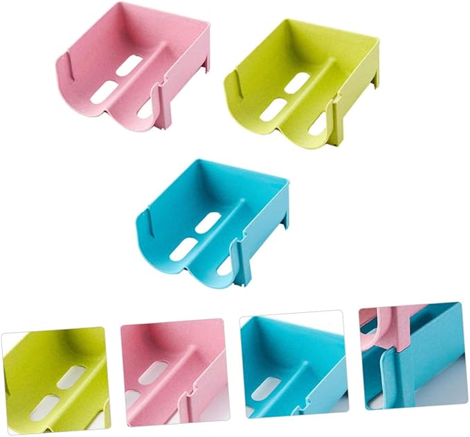 Soda Dispenser for Fridge Fridge Drink Organizer Soda Holder for Refrigerator Refrigerator Bins Organizer Bin Storage Rack Stackable Crisper