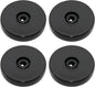 4 Pcs Black 2.5 inch Acrylic Lazy Susan Rotating Turntable Organizer Bearings - Round Swivel Plate for Spice Rack, Table, Cake, Kitchen Pantry
