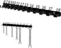 Metal Wrench Organizer, Wall-Mounted Storage Rack for Wrenches, Gift for Professional Mechanics, Sturdy Metal Rack, Combination Wrench Organizer for Wall, Holder for 13 wrenches（Fits 6mm to 18mm）