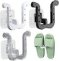 Slipper Rack, 3PCS Waterproof U-Shape Wall Mounted Shoe Rack, Self Adhesive Wall Hanging Shoe Rack, Space-Saving Shoe Hanger for Door Closet Bathroom Kitchen