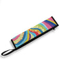 Portable Travel Tableware Box Colorful Stripes Flatware Storage Box Case Travel Utensils Cutlery Case with Bag for Fork Spoon Chopsticks