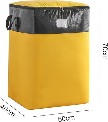 Upgrade Moving Bags Heavy Duty Extra Large,Heavy-Duty Storage Bags – Alternative to Moving Boxes, Plastic Storage Bins, Mattress Bags for Moving & College Essentials (yellow, 140L)