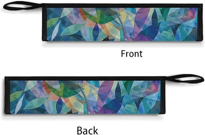 Art Crystal Leaves Flatware Storage Bag Tableware Carrier Bag Dinnerware Organizer Easy of Cleaning & Light to Carry with Handle Holds up to The Rest of Time