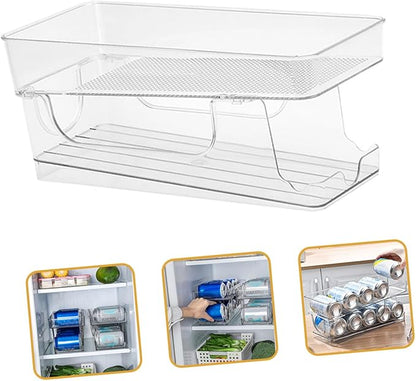 Ciieeo Pet Material Can Organizer Double Soda Holder Fridge Accessory Household Soda Holder
