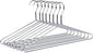 8 Quality Hangers Heavy Duty Metal Suit Hanger Coat Hangers with Polished Chrome (Suit Coat Hanger)