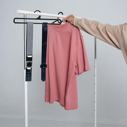 Healifty Multifunctional Scarf Hanger 20-Pack Plastic Organizer for Closet Storage Tie Belt Holder Lightweight Compact 11.02X3.14X0.19 Inch