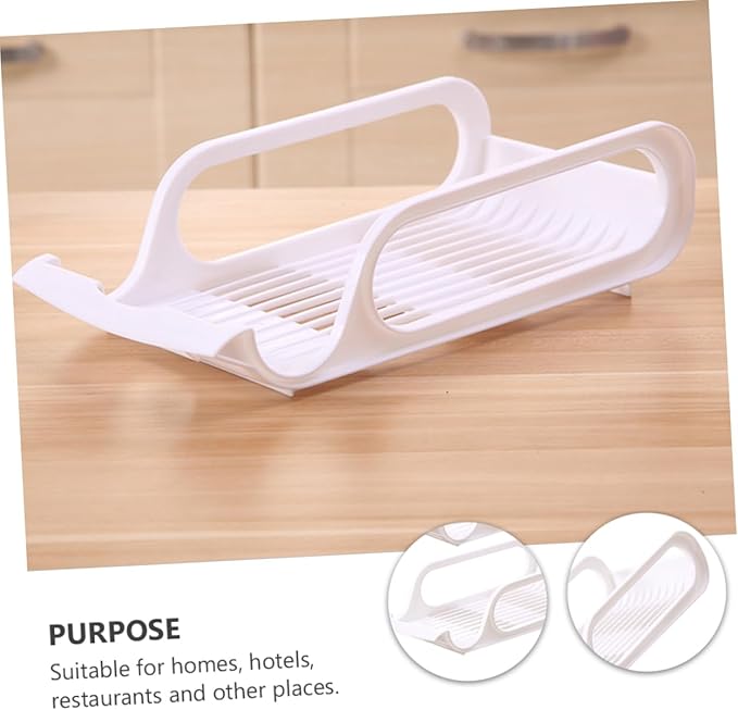 Beverage Stackable Rack 2pcs Refrigerator Drink Organizers for Fresh Storage