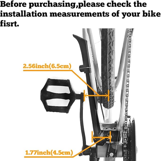 Sataway Center Mount Bike Kickstand Adjustable Bicycle Kick Stand for 26”-29” Mountain Sport Bike