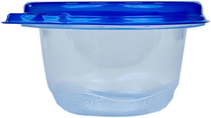 Glad GladWare Mini Round Food Storage Containers with Lids, Small BPA Free Reusable Plastic Snack Containers with Lock Tight Seal for Lunch, Portion Control, and On the Go, 4 Oz, 8 Count - 12 Pack