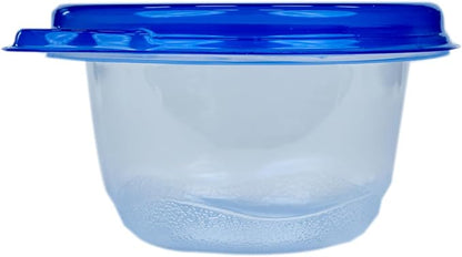Glad GladWare Mini Round Food Storage Containers with Lids, Small BPA Free Reusable Plastic Snack Containers with Lock Tight Seal for Lunch, Portion Control, and On the Go, 4 Oz, 8 Count - 12 Pack