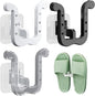 Slipper Rack, 3PCS Waterproof U-shape Wall Mounted Shoe Rack, Self Adhesive Wall Hanging Shoe Rack, Space-Saving Shoe Hanger for Door Closet Bathroom Kitchen