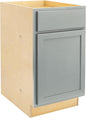 Quicklock RTA (Ready-to-Assemble) | Base Kitchen Cabinets - Shaker Style | Made in America (Magnetic Gray, 18" Wx34.5 Hx24 D Base)