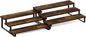Furinno RAVEL Kitchen Countertop Organizer Set of 2, 3-Tier Counter Shelves, Kitchen Storage, Expandable, Spice Rack, for Pantry, Coffee Bar, Amber Pine