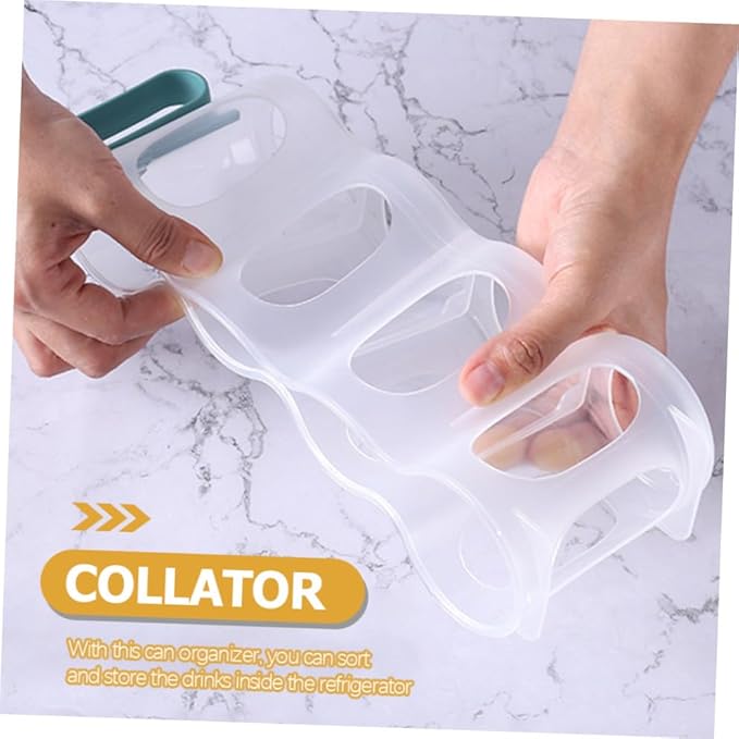 3pcs Drink Can Organizer Versatile Fridge Storage Holders for Beer Soda and Kitchen Cans Design for Easy Organization Kitchen Bar Office Spaces