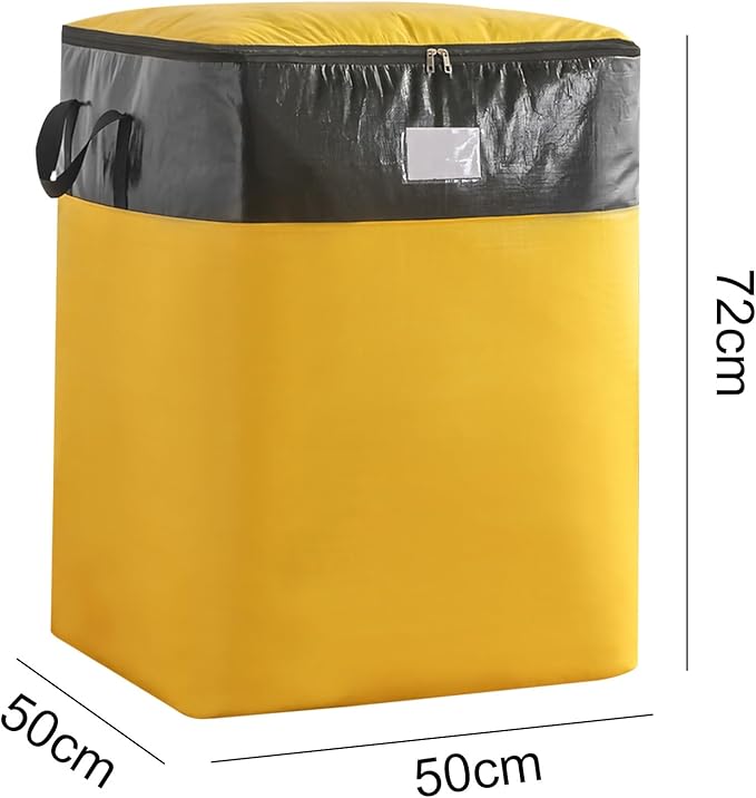 Upgrade Moving Bags Heavy Duty Extra Large,Heavy-Duty Storage Bags – Alternative to Moving Boxes, Plastic Storage Bins, Mattress Bags for Moving & College Essentials (yellow, 180L)