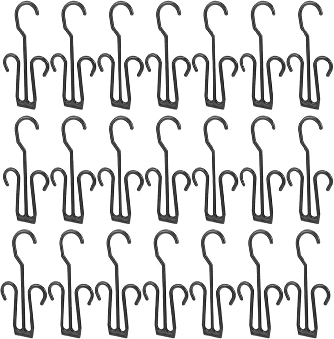 SEWACC 25pcs Plastic Shoe Hooks Hanging Shoe Organizer Drying Rack Shelf for Wall Closet Storage Home Use